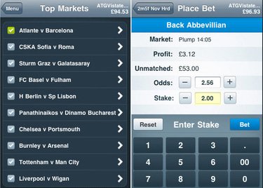 Betfair выпустил приложение для iPhone